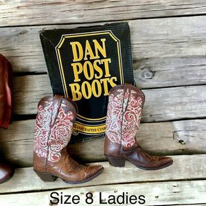 Dan Post Cowboy Boots -ladies Sz 8 very good condition! Cowgirl western